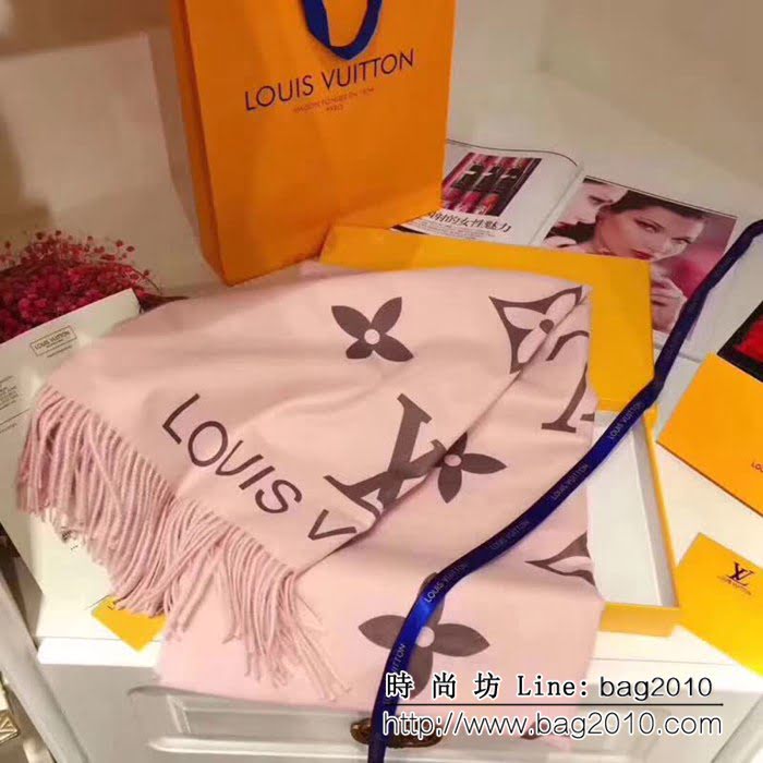 路易威登LV2018專櫃新款 lv花卉印花圍巾 LLWJ6737